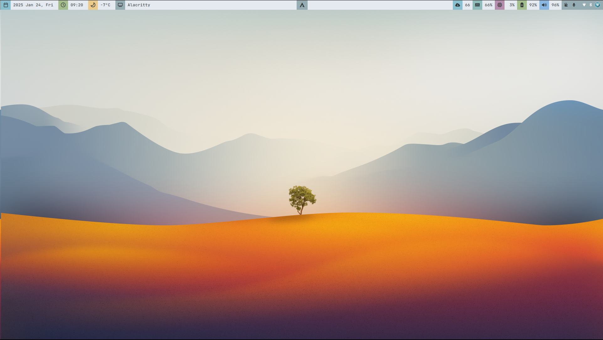 Light theme just wallpaper