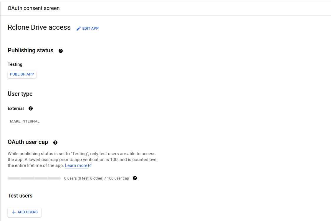 Publish App button