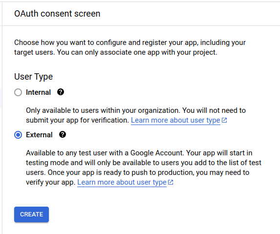 OAuth Consent Screen