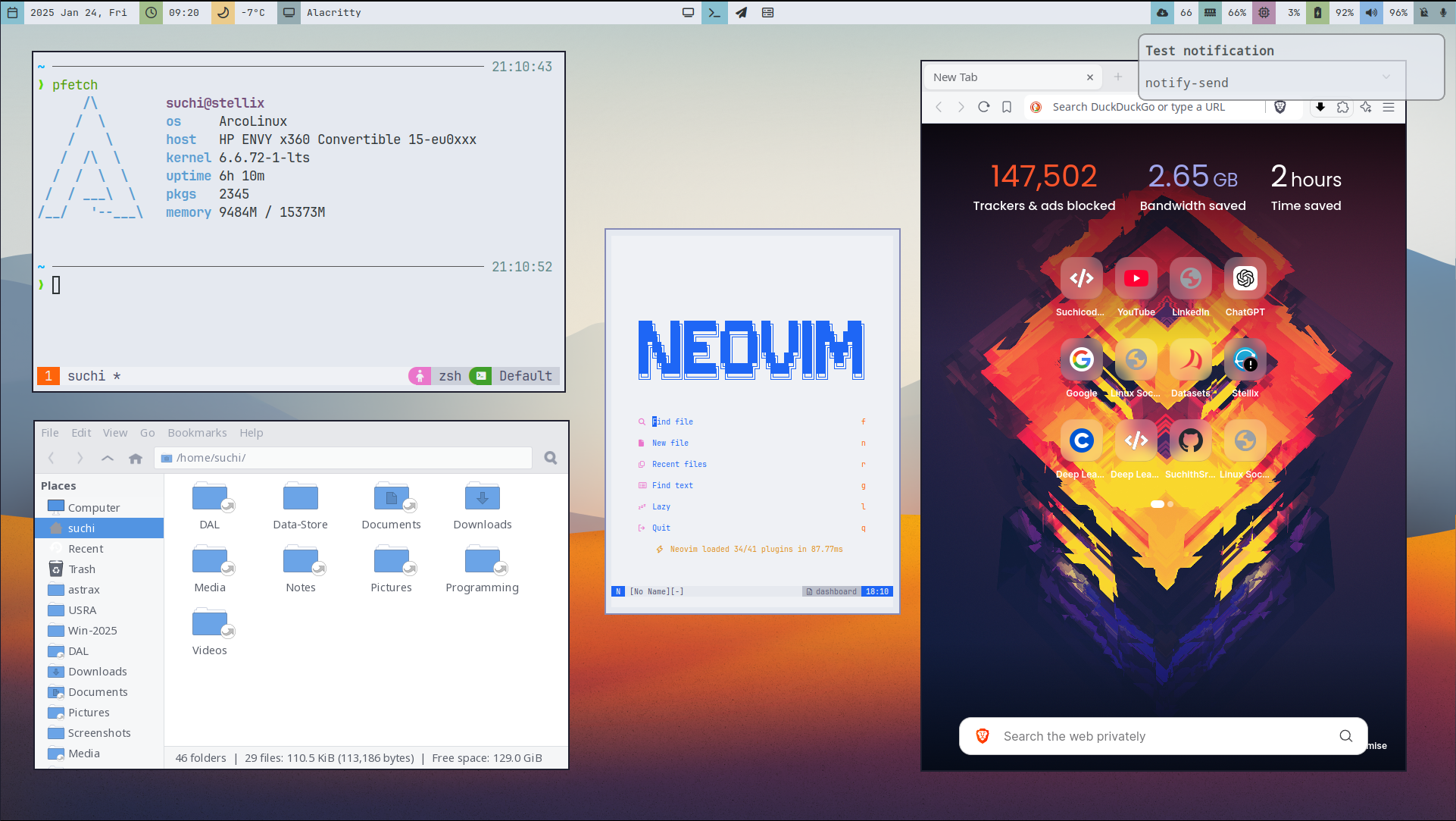 Light theme with applications